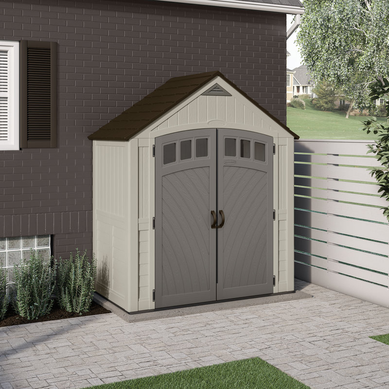 Suncast Covington 7.5 ft. W x 4 ft. D Storage Shed 